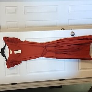 NWT Nation LTD Everly Frilly dress - medium in cayenne